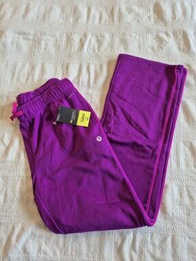 Xersion girls 10/12 or Medium purple fleece lined jogging pants NWT